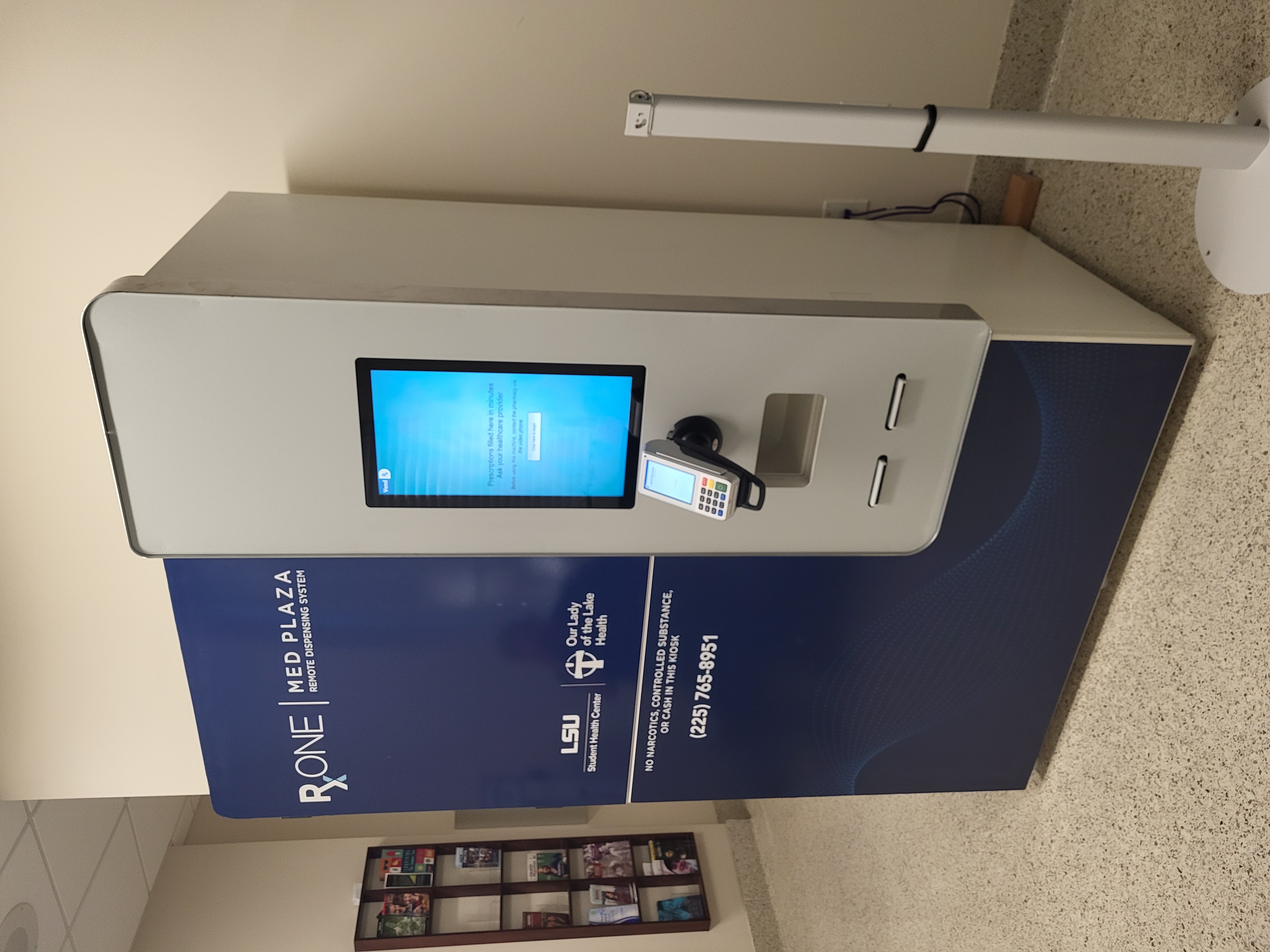 VendRx RxOne automated dispensing unit deployed at LSU Student Health Center
